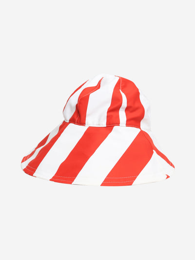 Red and white striped bucket hat Hats Rowen Rose 
