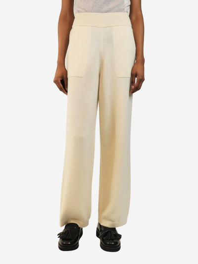 Cream cashmere trousers - size XS Trousers Barrie 
