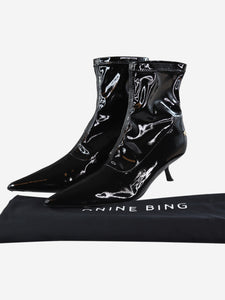 Anine Bing Black patent ankle boots - size EU 38