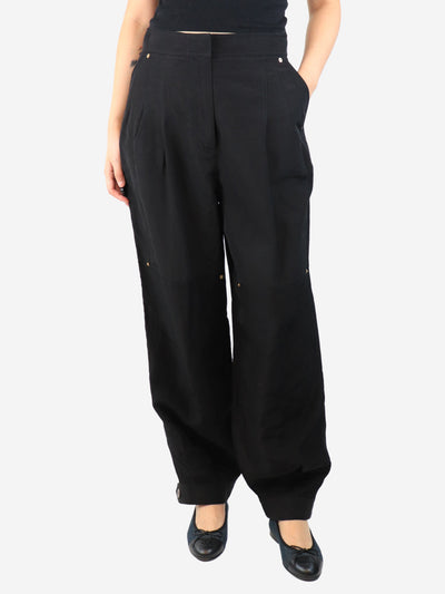 Black carpenter style baggy trousers - size UK 12 Trousers Loewe 