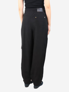Loewe Black carpenter style baggy trousers - size UK 12