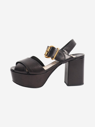Black platform sandals - size EU 37 Heels Prada 