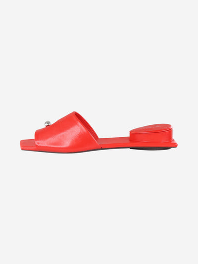 Red Pierced Mule Sandals - size EU 37.5 Flat Sandals Tory Burch 