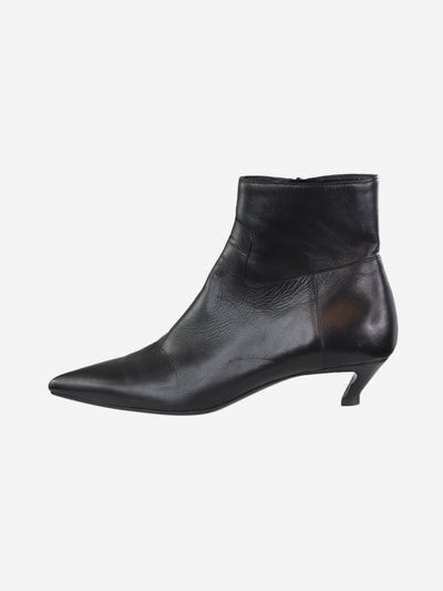 Black pointed toe kitten heel boots - size EU 38 Boots Balenciaga 