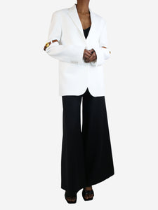 Coperni White oversized tailored blazer - size UK 6