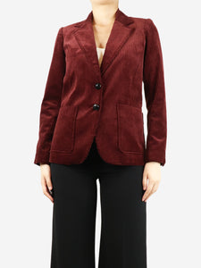 Isabel Marant Etoile Burgundy corduroy jacket - size UK 10