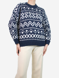 Vince Dark blue patterned jumper - size XS