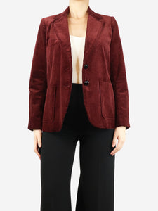 Isabel Marant Etoile Burgundy corduroy jacket - size UK 10