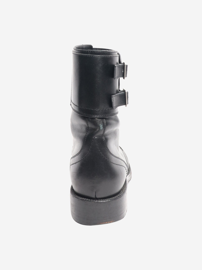 Black Patti combat boots - size EU 37 Boots Saint Laurent 
