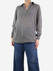 Khaite Grey collared jumper - size M
