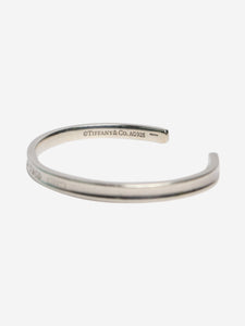 Tiffany & Co. Silver 1837 925 Sterling silver narrow cuff bangle