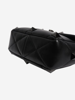 Black leather roman stud cross-body bag Cross-body Bags Valentino 