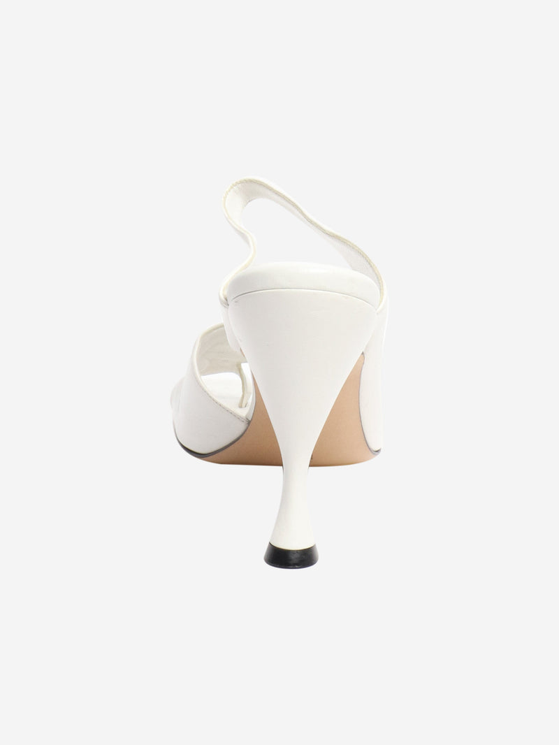 White heeled mules - size EU 37.5 Heels Bottega Veneta 