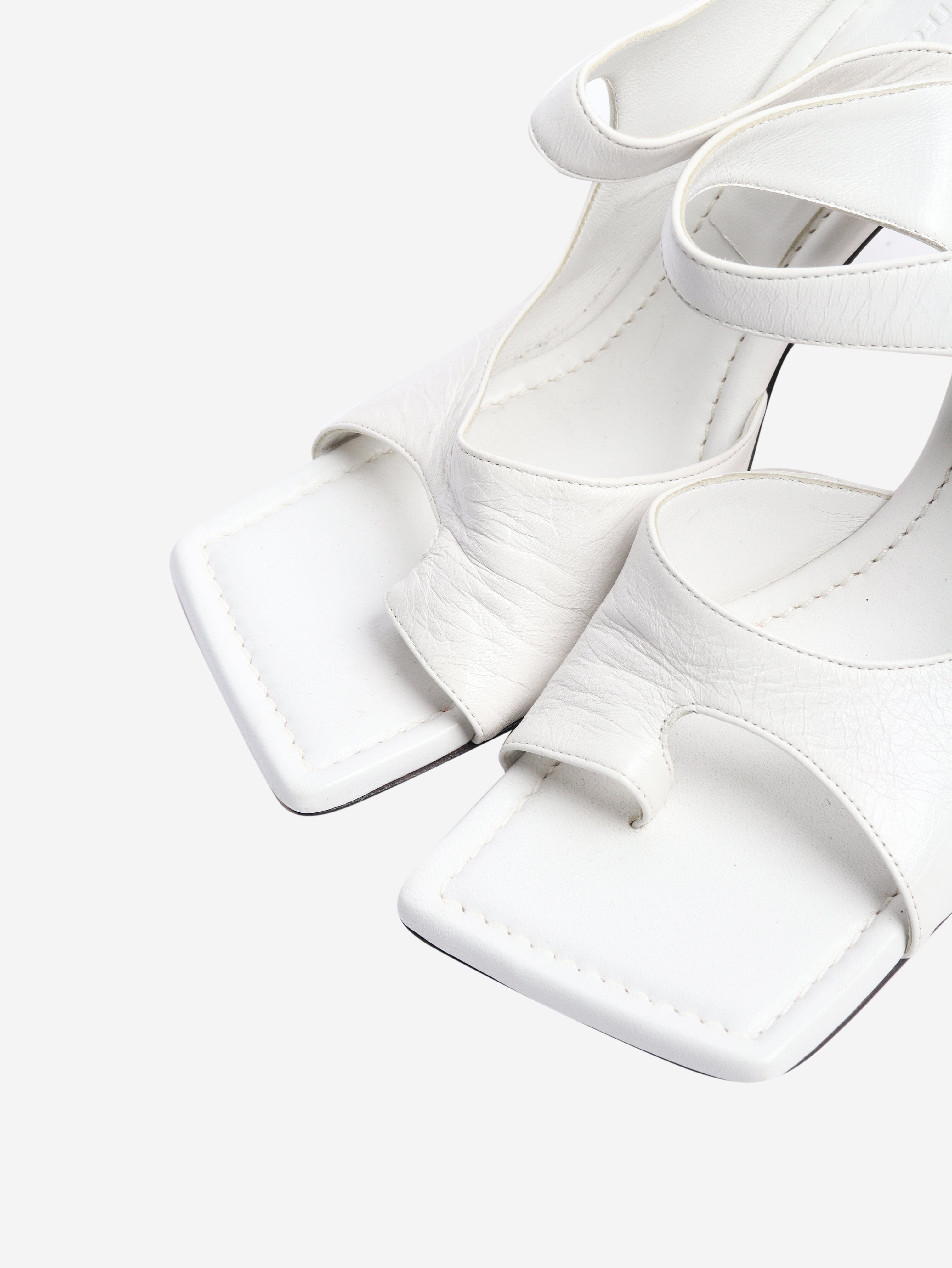 White heeled mules - size EU 37.5 Heels Bottega Veneta 