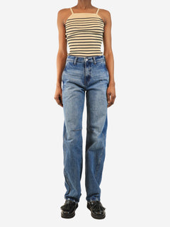 Blue high-rise barrel-leg jeans - size XS Denim AG Jeans 