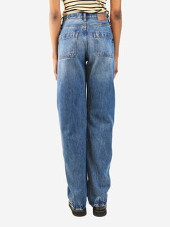 Blue high-rise barrel-leg jeans - size XS Denim AG Jeans 