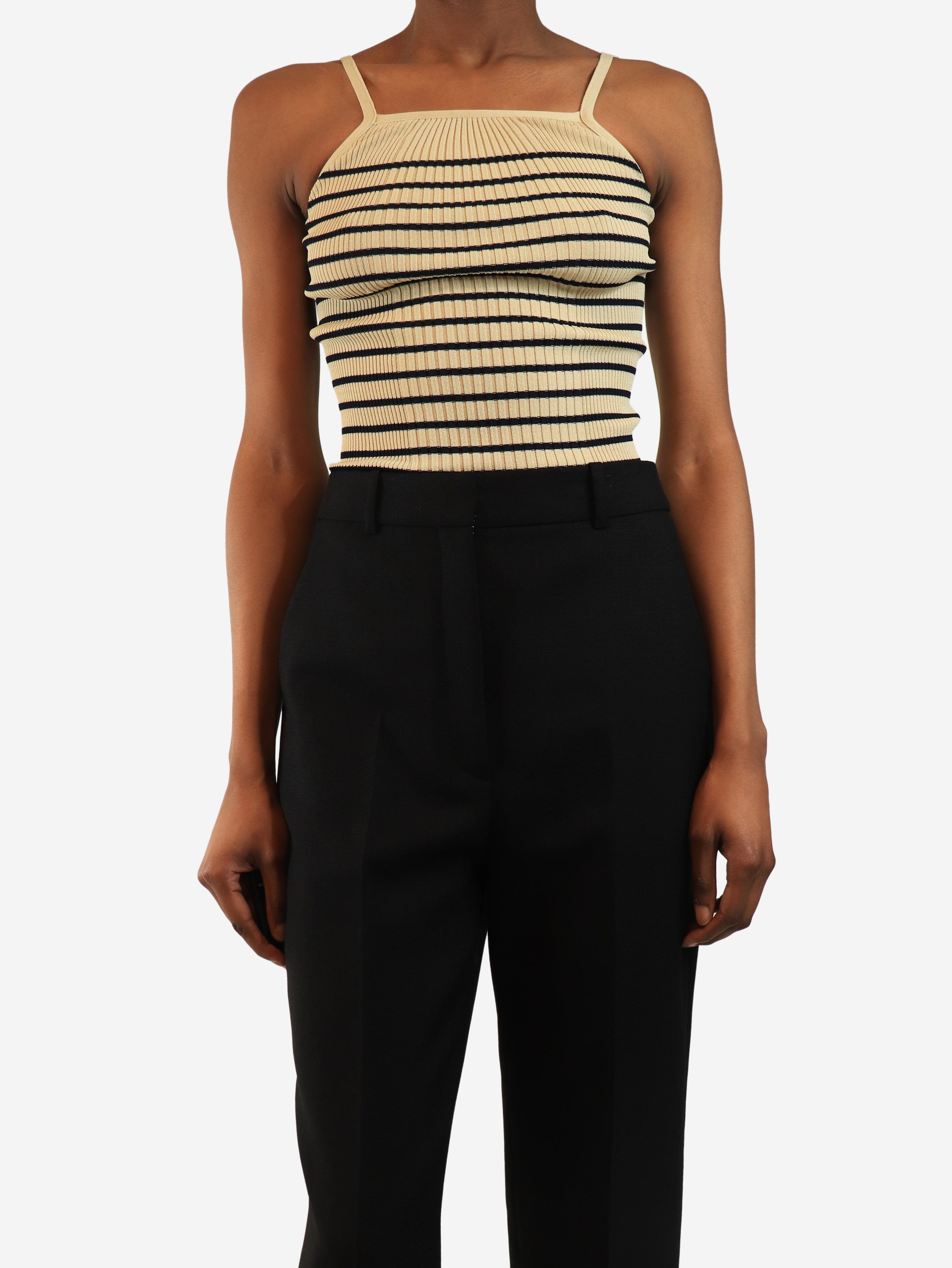 Neutral striped tank top - size S Tops Low Classic 