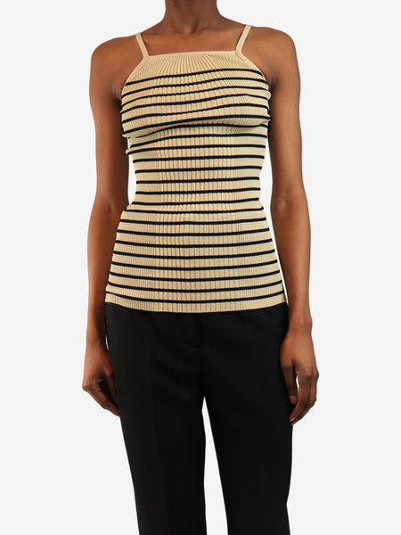 Neutral striped tank top - size S product image