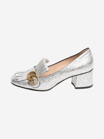 Silver Galissia fringe loafers - size EU 38 Heels Gucci 
