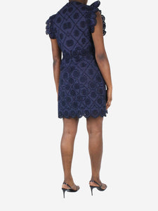 Sea New York Blue sleeveless embroidered dress - size US 8