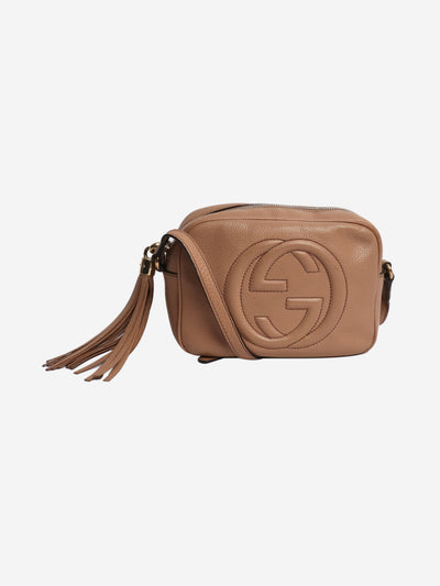 Beige soho disco leather camera cross-body bag Cross-body Bags Gucci 