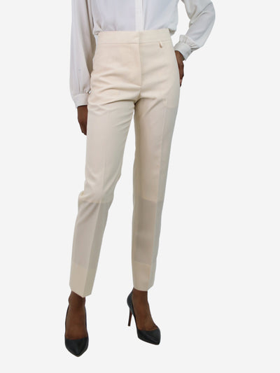 Cream tailored trousers - size FR 34 Trousers Givenchy