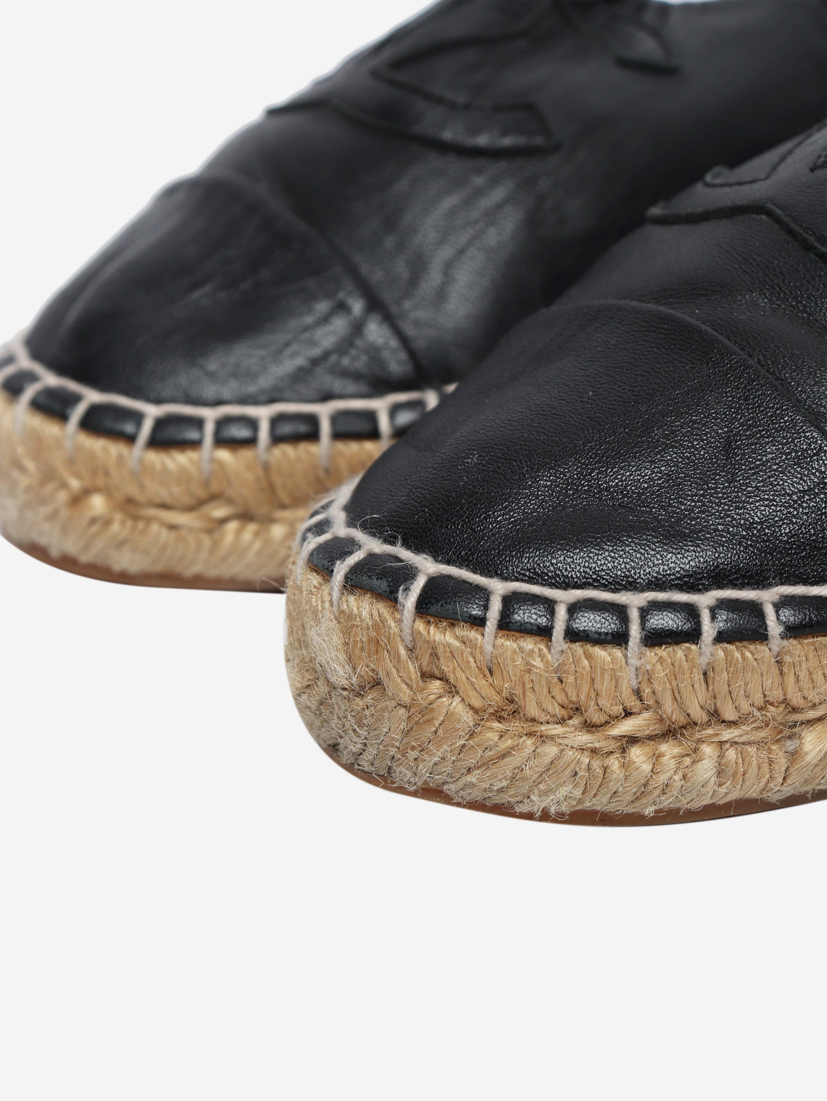 Black lambskin CC espadrilles - size EU 42 Flat Shoes Chanel 