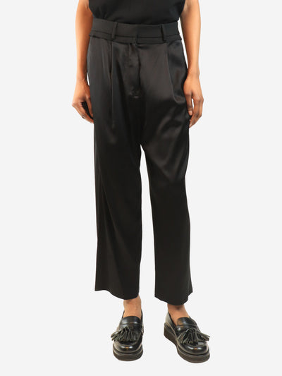Black satin trousers - size UK 8 Trousers MM6 Maison Margiela 