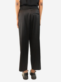 Black satin trousers - size UK 8 Trousers MM6 Maison Margiela 