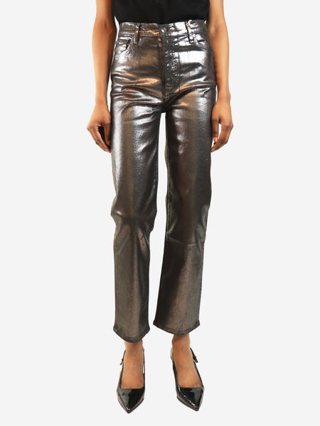 Metallic grey Le Sleek Straight jeans - size UK 8 product image