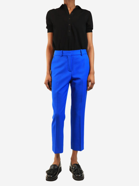 Blue wool trousers - size UK 6 alternate image
