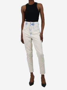 Isabel Marant Cream bleached panel jeans - size FR 34