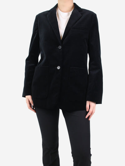 Black velvet blazer - size UK 10 Coats & Jackets Margaret Howell 