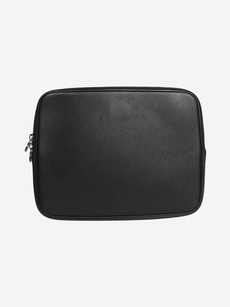 Black leather laptop case Luggage & Travel Bags Louis Vuitton 