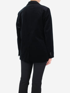 Margaret Howell Black velvet blazer - size UK 10