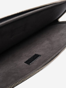 Louis Vuitton pre-owned black leather laptop case | Sign of the Times
