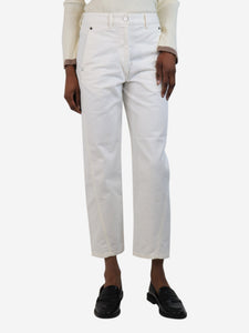 Lemaire White barrel-leg jeans - size UK 8