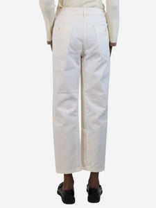Lemaire White barrel-leg jeans - size UK 8