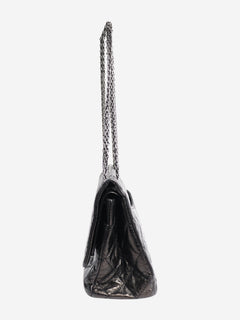 Black 2006 2.55 black lambskin quilted shoulder bag Shoulder bags Chanel 