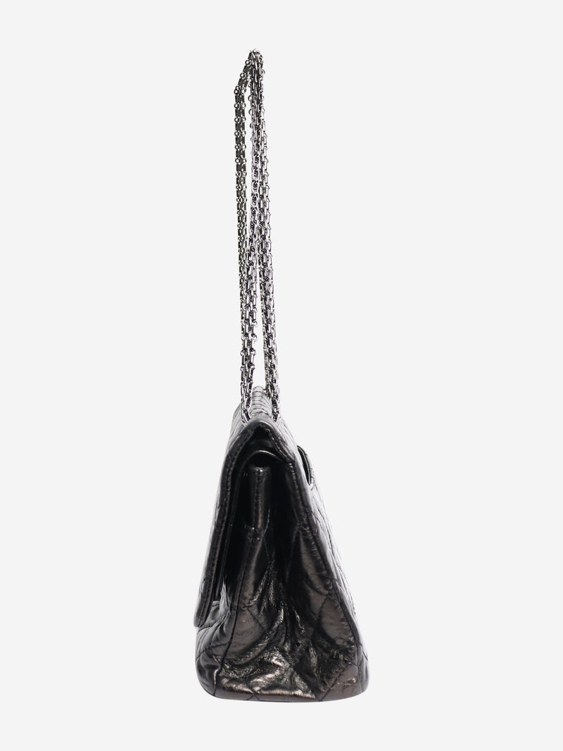 Black 2006 2.55 black lambskin quilted shoulder bag Shoulder bags Chanel 