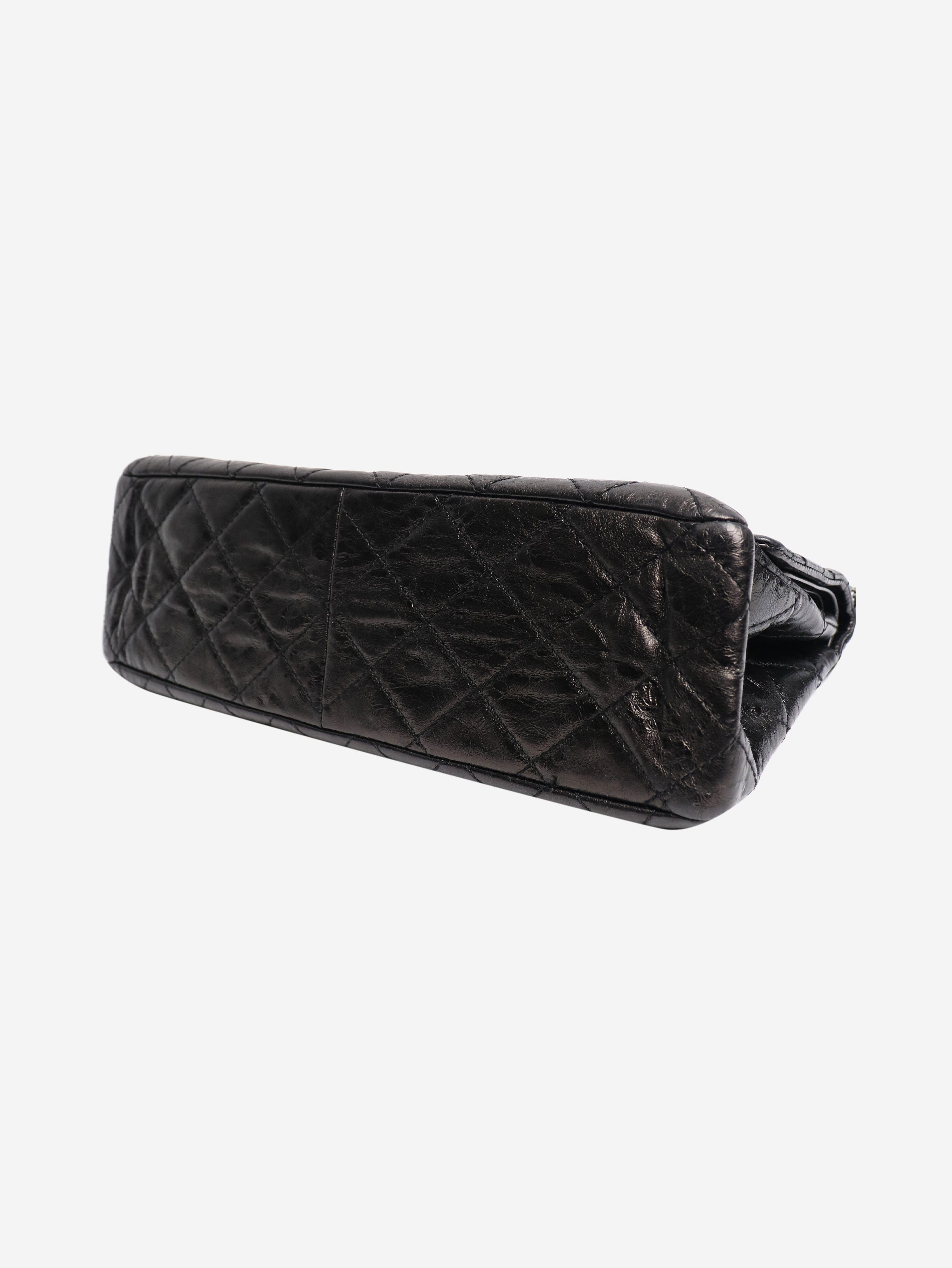 Black 2006 2.55 black lambskin quilted shoulder bag Shoulder bags Chanel 