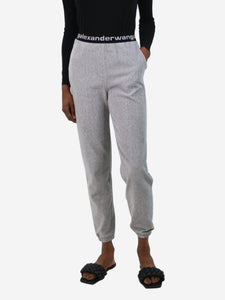 alexander wang logo joggers