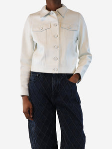 Anine Bing White leather shacket - size XS