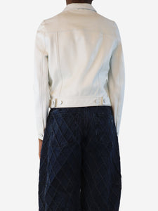 Anine Bing White leather shacket - size XS