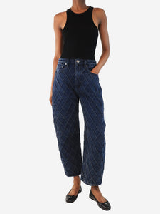 Rag & Bone Indigo Charlie barrel-leg jeans - size UK 6