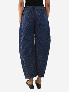Rag & Bone Indigo Charlie barrel-leg jeans - size UK 6