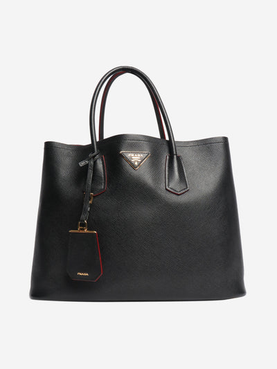 Black Saffiano Cuir top handle bag Top Handle Bags Prada 