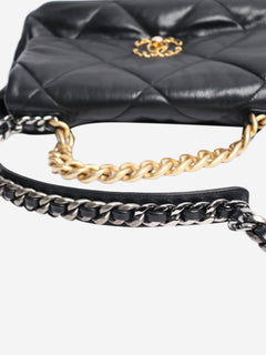 Black 2019 leather 19 leather flap shoulder bag Cross-body Bags Chanel 