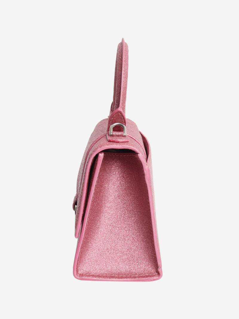 Pink glitter Hourglass XS handbag Cross-body bags Balenciaga 