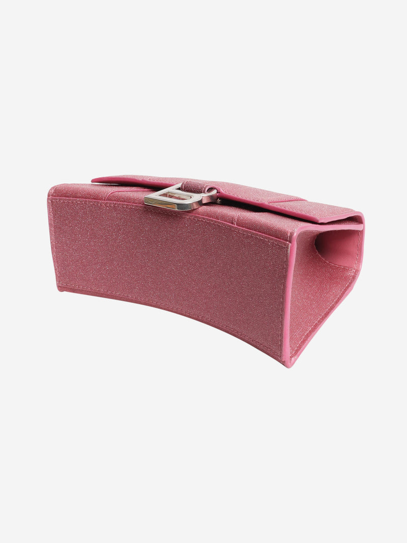 Pink glitter Hourglass XS handbag Cross-body bags Balenciaga 